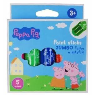 Farby w sztyfcie okrągłe 4kol Jumbo Peppa ASTRA. Wydawca: ASTRA papiernicze. Multiszop.pl Opakowanie Farby w sztyfcie okrągłe 4kol Jumbo Peppa ASTRA