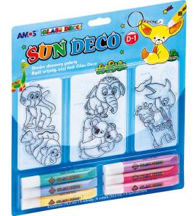 Opakowanie Farby witr.Sun Deco II 6 kol.+6 witr.blister AMOS