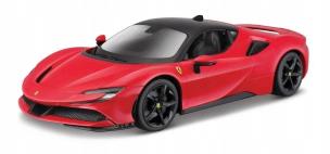 Ferrari SF90 Stradale red 1:18 BBURAGO. Wydawca: BBurago. Multiszop.pl Opakowanie Ferrari SF90 Stradale red 1:18 BBURAGO