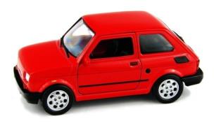 Opakowanie Fiat 126p 1:27 czerwony WELLY