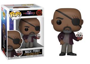 Opakowanie Figurka Bobble Marvel Nick Fury With Flerkitten Funko POP