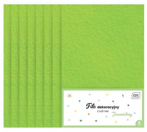 Opakowanie Filc dekoracyjny 8szt jasnozielony