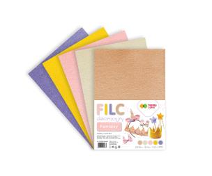 Opakowanie Filc dekoracyjny Fantasy 20x30 cm, 1,5 mm 5 arkuszy Happy Color