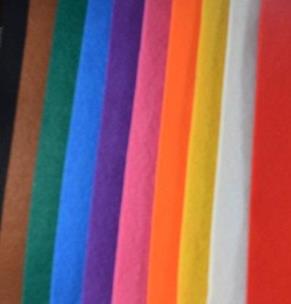 Opakowanie Filc kolorowy 1,5mm 20x30cm 10 arkuszy