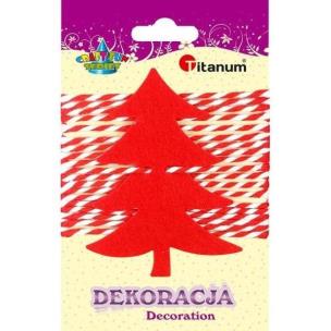 Opakowanie Filcowa choinka czerwona