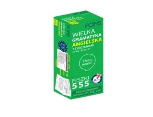 Fiszki 555 Wielka gramatyka angielska A1/C1 w.2. Autor:   Praca zbiorowa. Multiszop.pl Okładka książki Fiszki 555 Wielka gramatyka angielska A1/C1 w.2