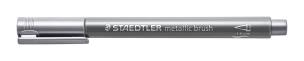 Flamaster pędzelkowy srebrny Metallic STAEDTLER. Wydawca: GDD. Multiszop.pl Opakowanie Flamaster pędzelkowy srebrny Metallic STAEDTLER