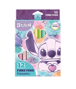 Opakowanie Flamastry Disney Fashion Stitch 12 kolorów pastel