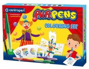 Opakowanie Flamastry dmuchane 9szt + 9 szablonów