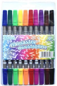 Opakowanie Flamastry dwustronne 10 kolorów