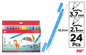 Opakowanie Flamastry dwustronne 24 kolory