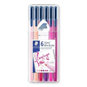 Opakowanie Flamastry Triplus Flamingo 6 kolorów STAEDTLER