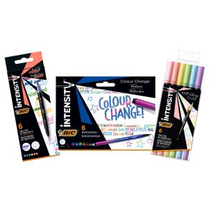 Opakowanie Flamastry zestaw BIC Intensity Bundle Color Change+Intensity High+Pastel Dual Tip 18 sztuk
