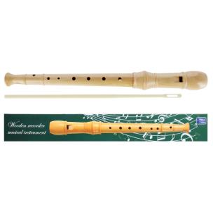 Flet prosty drewniany. Wydawca: Starpak. Multiszop.pl Opakowanie Flet prosty drewniany