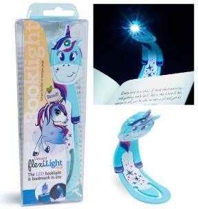Opakowanie Flexilight - PALS Unicorn Blue - Lampka do książki - Jednorożec niebieski