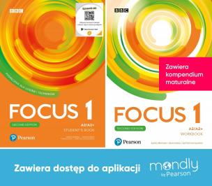 Focus Second Edition 1. Komplet Podręcznik + Zeszyt ćwiczeń + dostęp Mondly. Autor: Opracowanie zbiorowe. Multiszop.pl Okładka książki Focus Second Edition 1. Komplet Podręcznik + Zeszyt ćwiczeń + dostęp Mondly