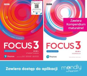 Focus Second Edition 3. Komplet Podręcznik + Zeszyt ćwiczeń + dostęp Mondly. Autor: Opracowanie zbiorowe. Multiszop.pl Okładka książki Focus Second Edition 3. Komplet Podręcznik + Zeszyt ćwiczeń + dostęp Mondly