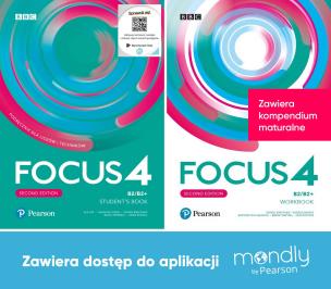 Focus Second Edition 4. Komplet Podręcznik + Zeszyt ćwiczeń + dostęp Mondly. Autor: Opracowanie zbiorowe. Multiszop.pl Okładka książki Focus Second Edition 4. Komplet Podręcznik + Zeszyt ćwiczeń + dostęp Mondly