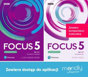 Focus Second Edition 5. Komplet Podręcznik + Zeszyt ćwiczeń + dostęp Mondly. Autor: Opracowanie zbiorowe. Multiszop.pl Okładka książki Focus Second Edition 5. Komplet Podręcznik + Zeszyt ćwiczeń + dostęp Mondly