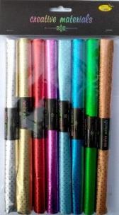 Opakowanie Folia aluminiowa tłoczone gwiazdki 25x30cm 8szt