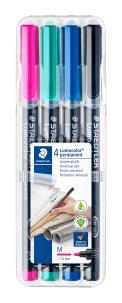 Opakowanie Foliopis Lumocolor M wodoodporny 4 kolory Staedtler