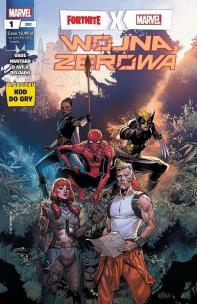 Fortnite x Marvel. Wojna zerowa 1/2022. Autor: Donald Mustard, Cage Christos. Multiszop.pl Okładka książki Fortnite x Marvel. Wojna zerowa 1/2022