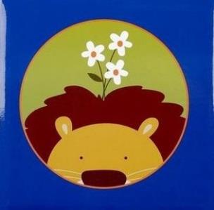 Opakowanie Fotoalbum kieszeniowy klejony niebiski lew