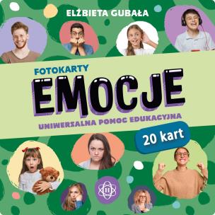 Fotokarty. Emocje. Autor: Gubała Elżbieta. Multiszop.pl Okładka książki Fotokarty. Emocje