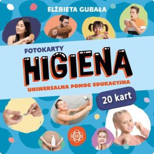 Fotokarty. Higiena. Autor: Gubała Elżbieta. Multiszop.pl Okładka książki Fotokarty. Higiena