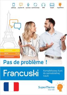 Francuski Pas de probleme! Kompleksowy kurs A1-C1. Autor: Pleciński Jacek, Plecińska Maria. Multiszop.pl Okładka książki Francuski Pas de probleme! Kompleksowy kurs A1-C1