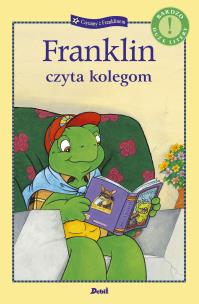 Franklin czyta kolegom. Autor: Paulette Bourgeois, Patrycja Zarawska. Multiszop.pl Okładka książki Franklin czyta kolegom