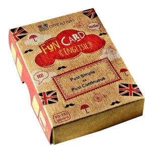 Fun Card English Past Simple vs Past Continuous. Autor: Dwornik Paweł. Multiszop.pl Okładka książki Fun Card English Past Simple vs Past Continuous