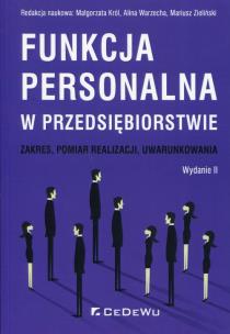 Okładka książki Funkcja personalna w przedsiębiorstwie... w.2