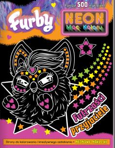 Futrzaści przyjaciele. Neon. Moc koloru. Autor: Opracowanie zbiorowe. Multiszop.pl Okładka książki Futrzaści przyjaciele. Neon. Moc koloru