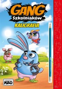 Gang szkolniaków. Kaligrafia. Autor: Wydawnictwo NIKO. Multiszop.pl Okładka książki Gang szkolniaków. Kaligrafia