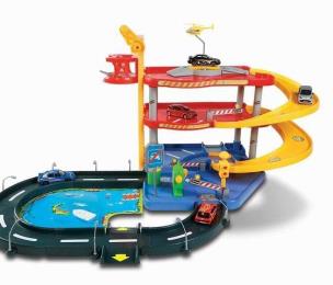 Garaż Parking Playset 1:43 BBURAGO. Wydawca: BBurago. Multiszop.pl Opakowanie Garaż Parking Playset 1:43 BBURAGO