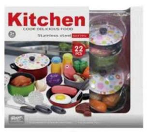 Opakowanie Garnki metalowe 22 elementy