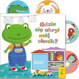 Okładka książki Gdzie się ukrył mój słonik? Ruchome elementy wyd. 2024
