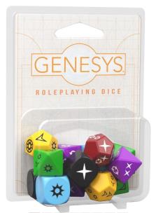 Genesys RPG: Zestaw Kostek Narracyjnych REBEL. Wydawca: Rebel. Multiszop.pl Opakowanie Genesys RPG: Zestaw Kostek Narracyjnych REBEL