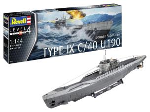 German Submarine Type IX C/40 U190. Wydawca: Revell. Multiszop.pl Opakowanie German Submarine Type IX C/40 U190