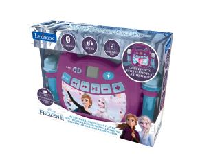 Głośnik Bluetooth Frozen z dwoma mikrofonami, efektami świetlnymi oraz akumulatorem w zestawie MP320FZZ. Wydawca: Lexibook. Multiszop.pl Opakowanie Głośnik Bluetooth Frozen z dwoma mikrofonami, efektami świetlnymi oraz akumulatorem w zestawie MP320FZZ