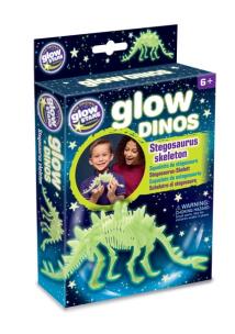 Glow Dinos - Stegosaurus. Wydawca: Brainstorm. Multiszop.pl Opakowanie Glow Dinos - Stegosaurus