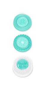 Opakowanie Głowice nasadki końcówki LUMINEO turkus 3 szt.