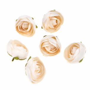 Główki kwiatowe piwonii ecru 6szt.. Wydawca: DP CRAFT. Multiszop.pl Opakowanie Główki kwiatowe piwonii ecru 6szt.