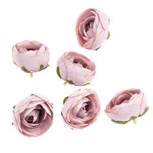 Opakowanie Główki kwiatowe piwonii pudrowy róż 6szt.