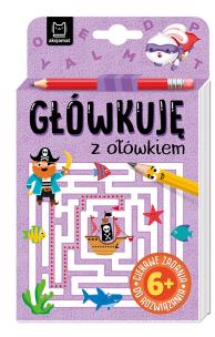 Okładka książki 'Główkuję z ołówkiem' 6+ Książeczka fioletowa