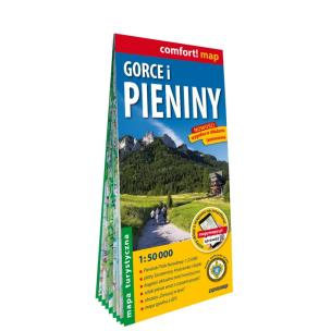 Gorce i Pieniny laminowana mapa turystyczna 1:50 000. Autor:   Praca zbiorowa. Multiszop.pl Okładka książki Gorce i Pieniny laminowana mapa turystyczna 1:50 000