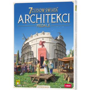 Gra Architekci 7 Cudów Świata Medale. Wydawca: Rebel. Multiszop.pl Opakowanie Gra Architekci 7 Cudów Świata Medale