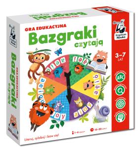 Gra Bazgraki czytają. Autor: Agnieszka Ulatowska, Urbaniak Katarzyna. Multiszop.pl Okładka książki Gra Bazgraki czytają