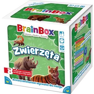 Gra BrainBox Zwierzęta. Wydawca: Rebel. Multiszop.pl Opakowanie Gra BrainBox Zwierzęta